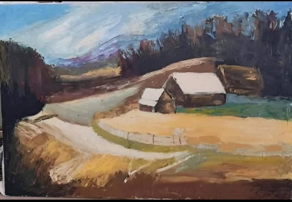 "La marginea pădurii" 105 x 70 cm, ul