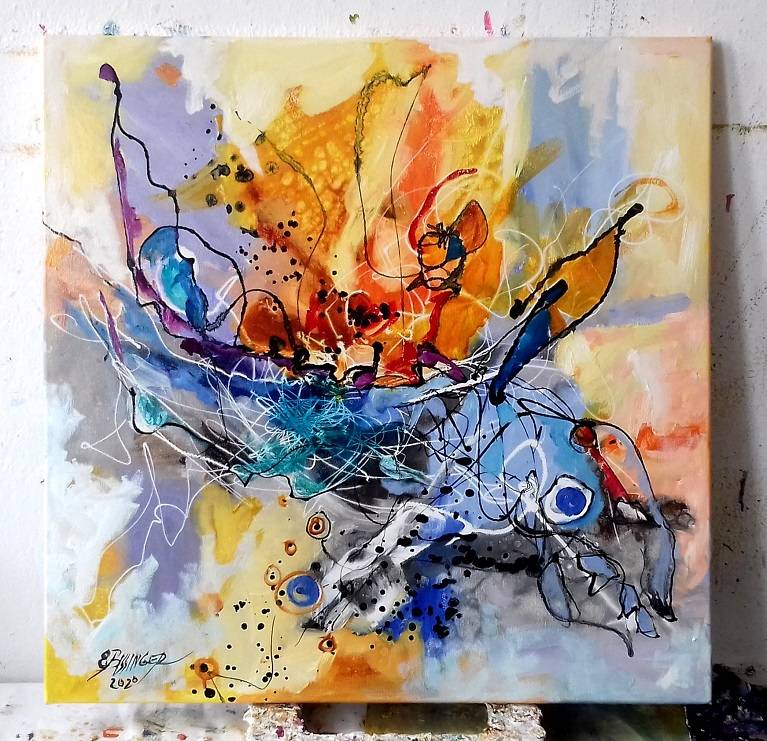  	ulei pe panza ,dimensiune 60cmx60cm, t