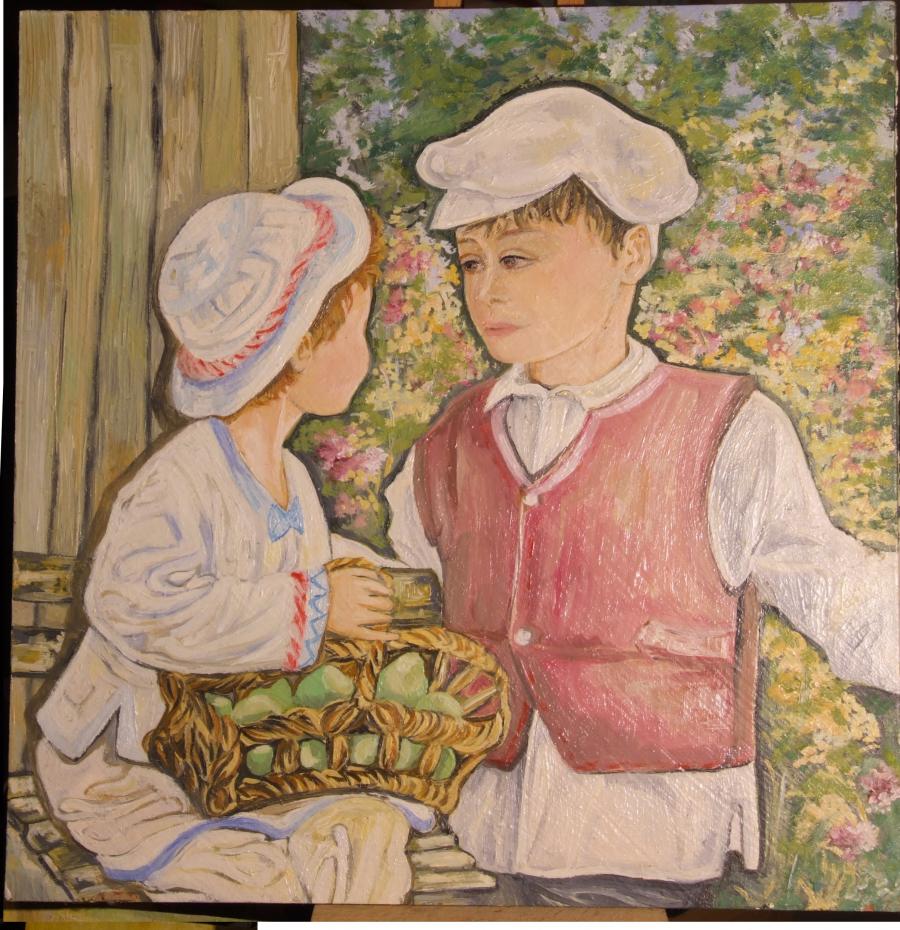 alte Picturi Copii in gradina