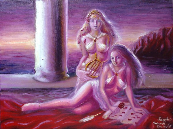 alte Picturi Poeta sappho si gongyla