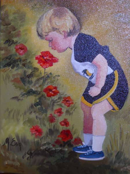 alte Picturi Baietel intre flori