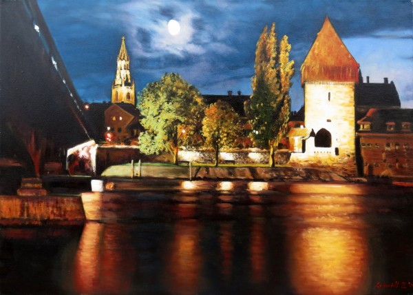 alte Picturi Orasul konstanz de pe lacul bodensee