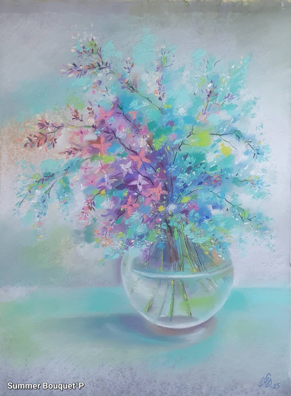 Pictura buchet flori vară