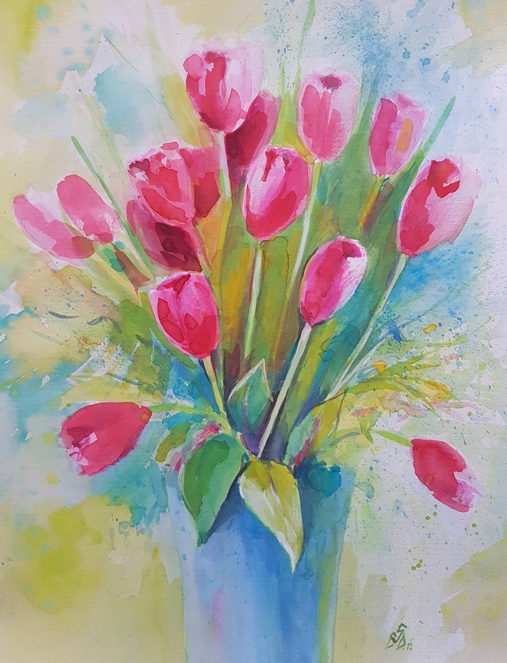 Pictura buchet lalele