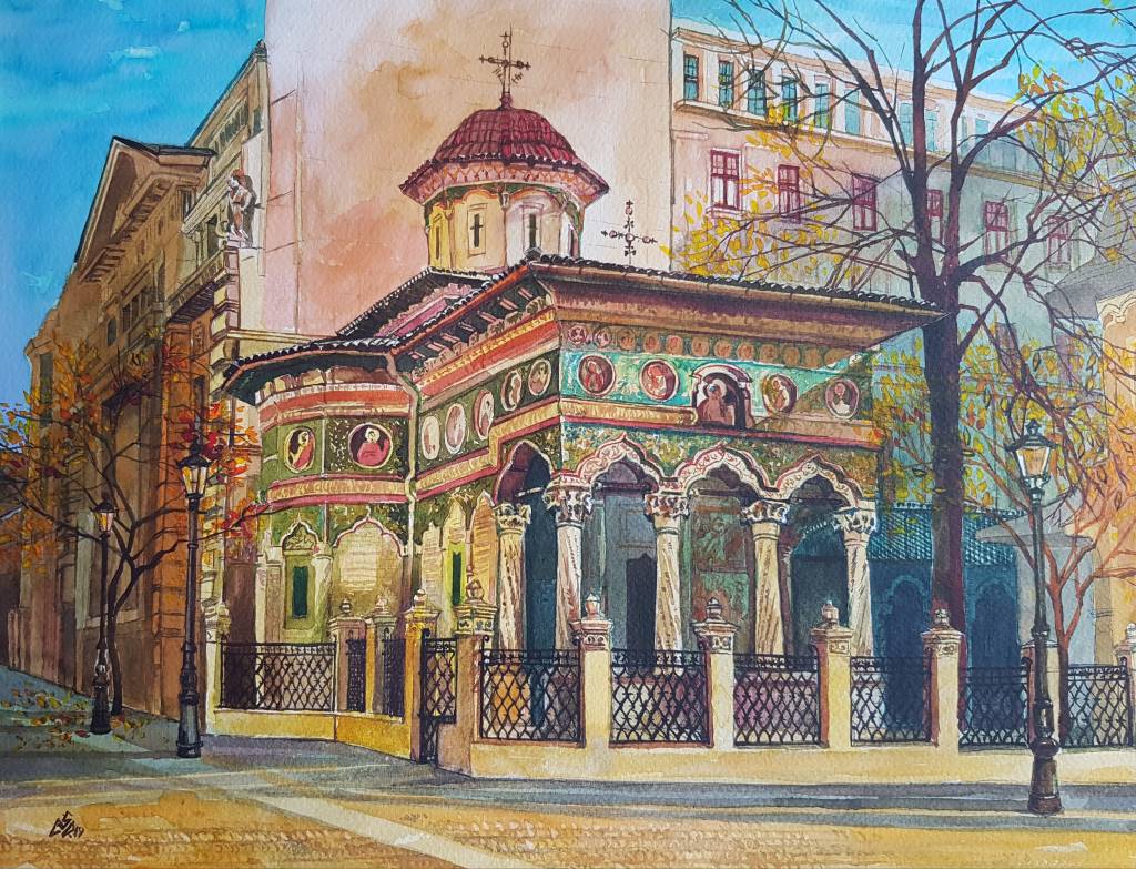 Pictura peisaj din București, Biserica 