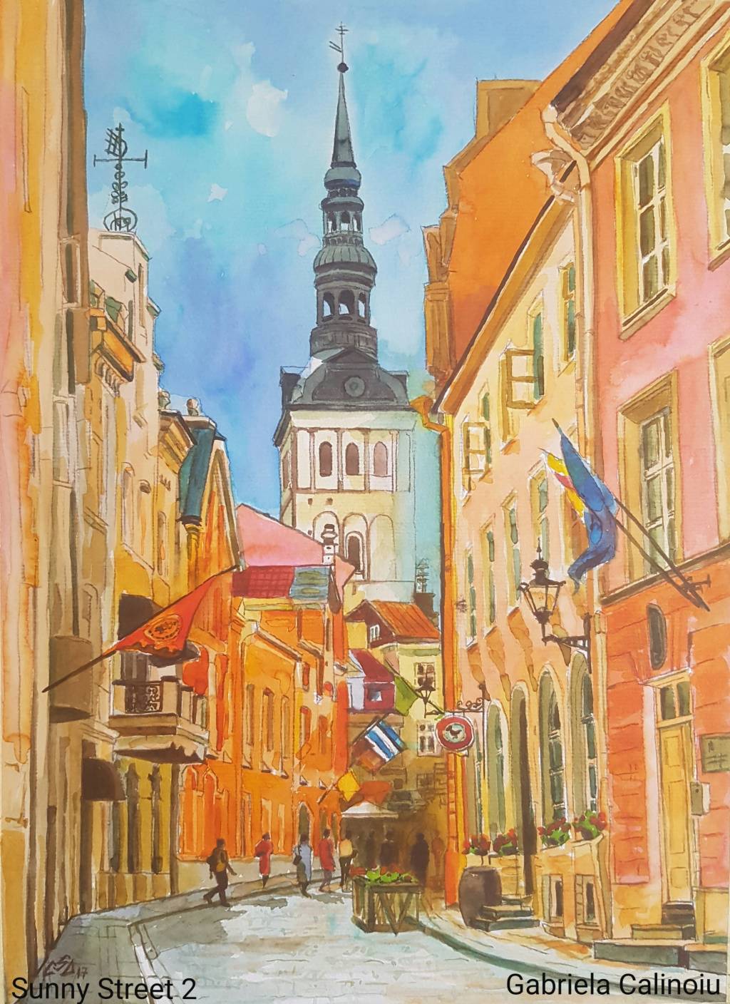 Pictura peisaj urban 