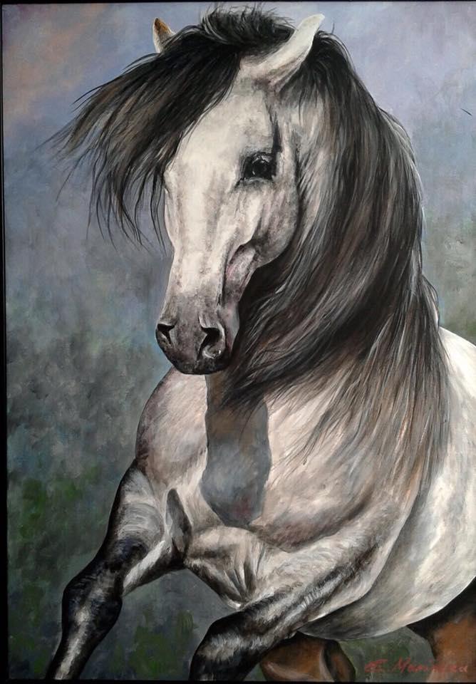 Picturi cu animale Acryl painting horse 