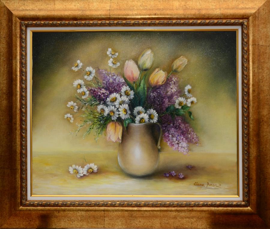 Picturi cu flori Buchet cu flori de prim