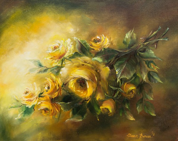 Picturi cu flori Cununa de trandafiri ga