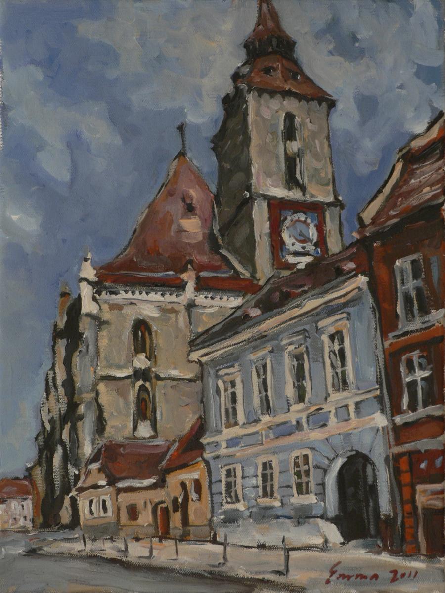 Picturi cu peisaje Brasov, Biserica Neag