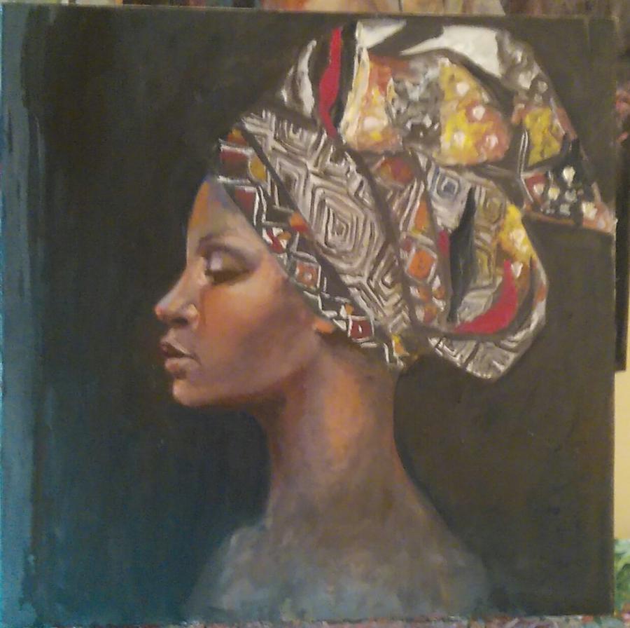 Picturi cu potrete/nuduri Culorile Afric