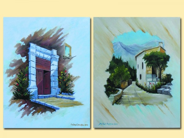 Picturi decor Peisaj mediteranean si poa