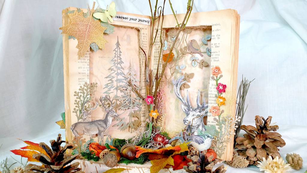 Poza Altered book - Autumn forest
