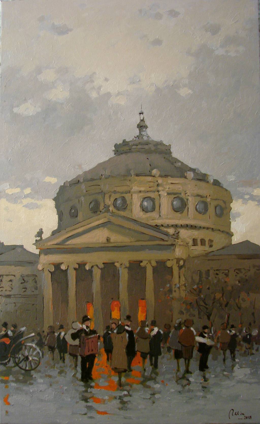 Poza Ateneul din Bucurestiul vechi