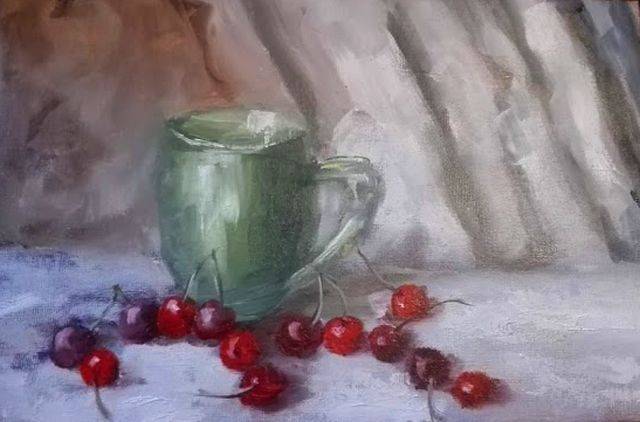 Poza Cana verde cu cirese