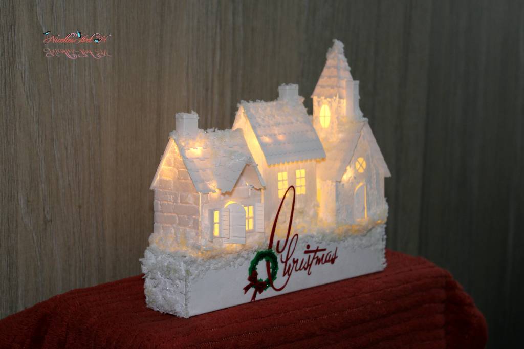 Poza Casute iluminate - ornament inverna