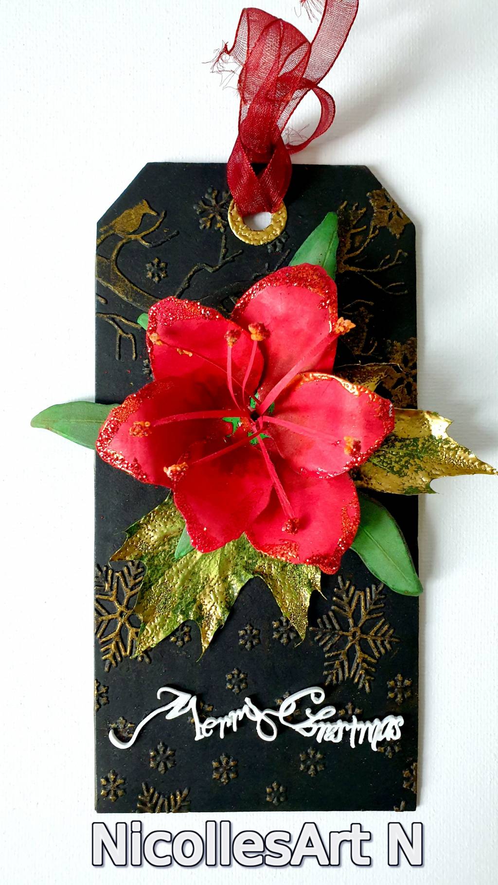 Poza Christmas flower tag (Sizzix)