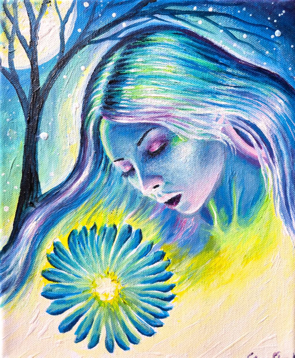 Poza Floare albastra - iubirea pierduta 