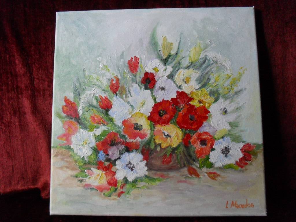 Poza Flori 3-pictura ulei pe panza
