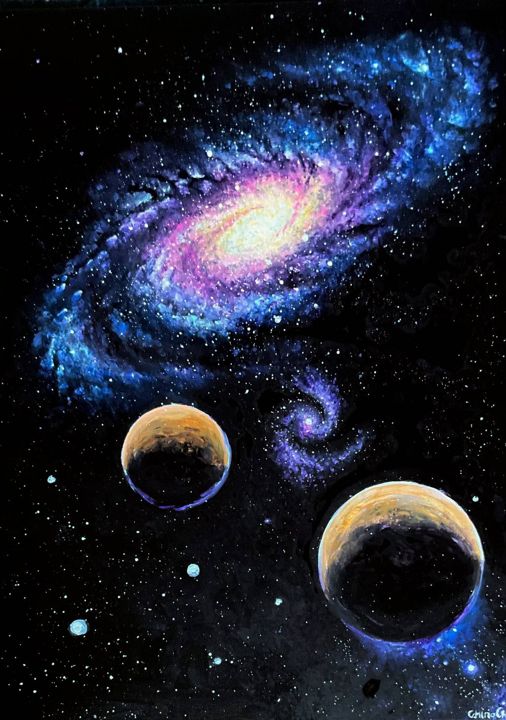 Poza Galaxie si planete