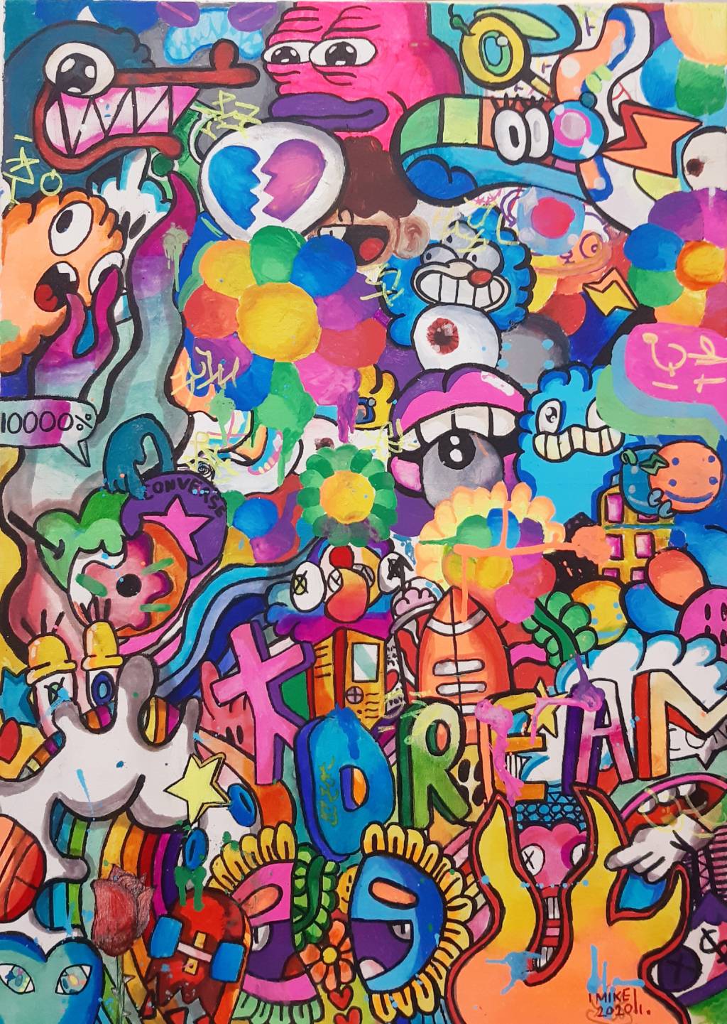 Graffiti Crazy Tehnic. Tablou de Mihai Topa