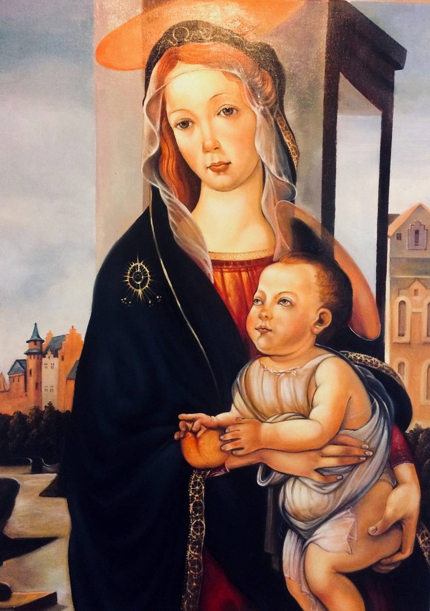 Poza madona cu pruncul