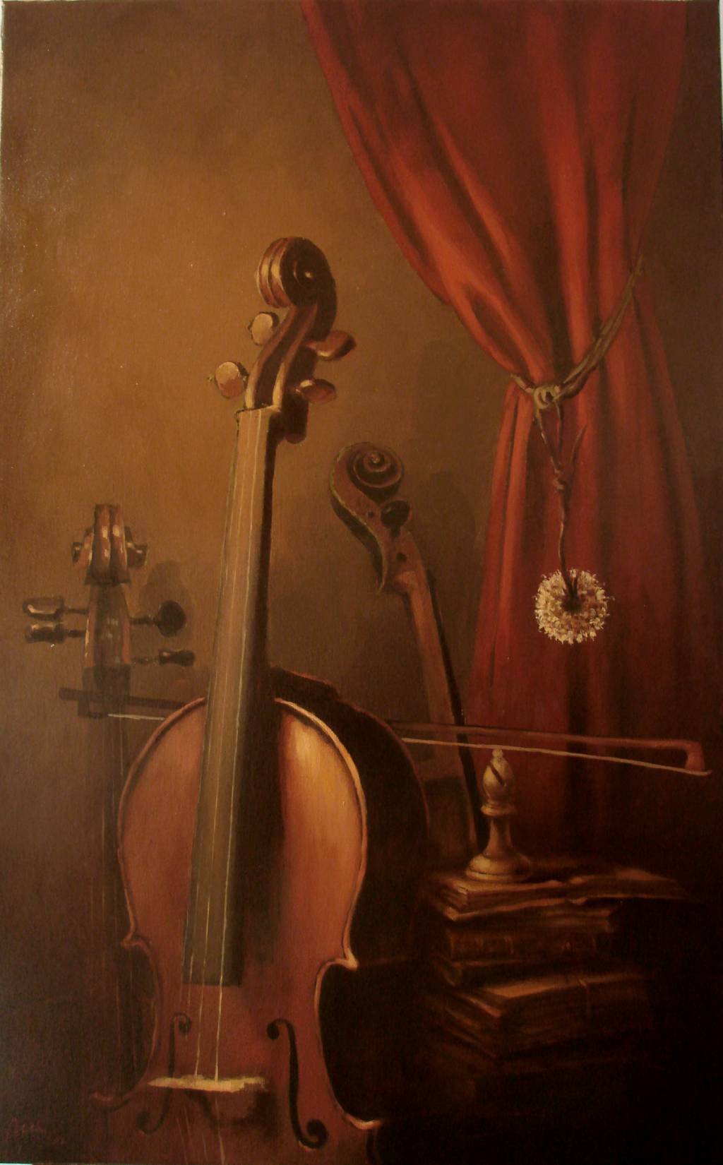 Poza Narura statica cu violoncel