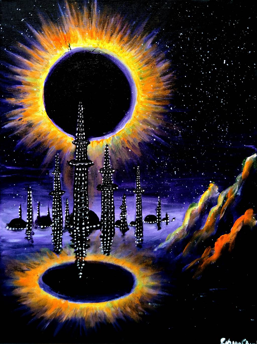 Poza Oras cu eclipsa