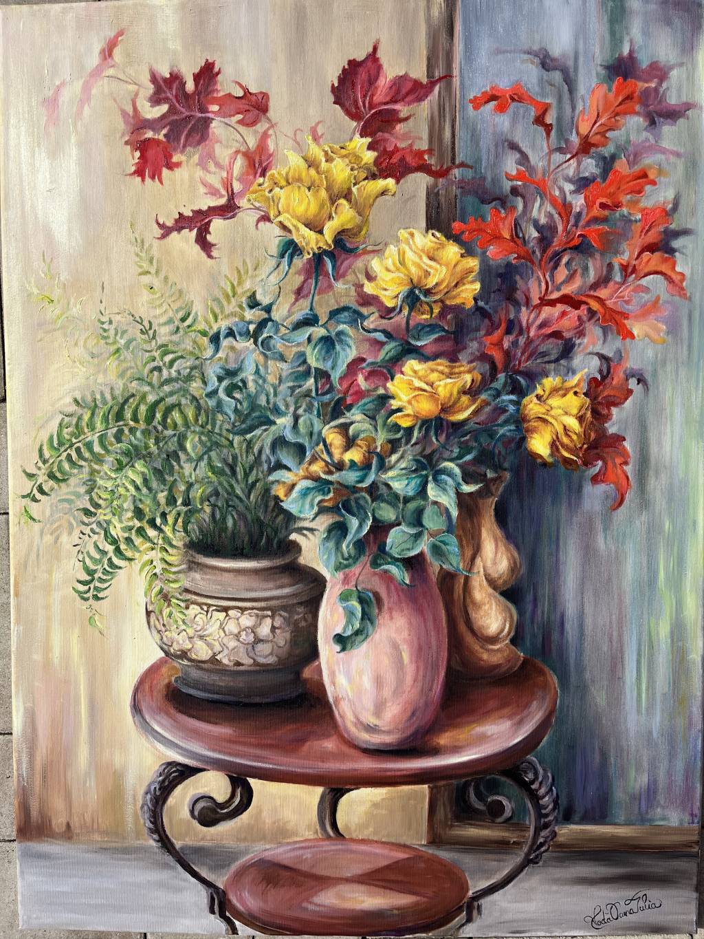 Poza Trandafiri galbeni in decor