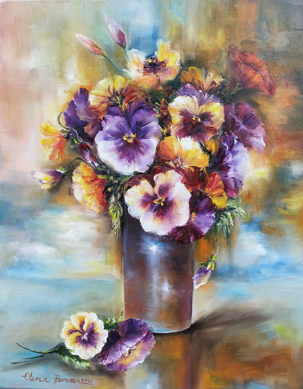 Poza Vaza cu panselute