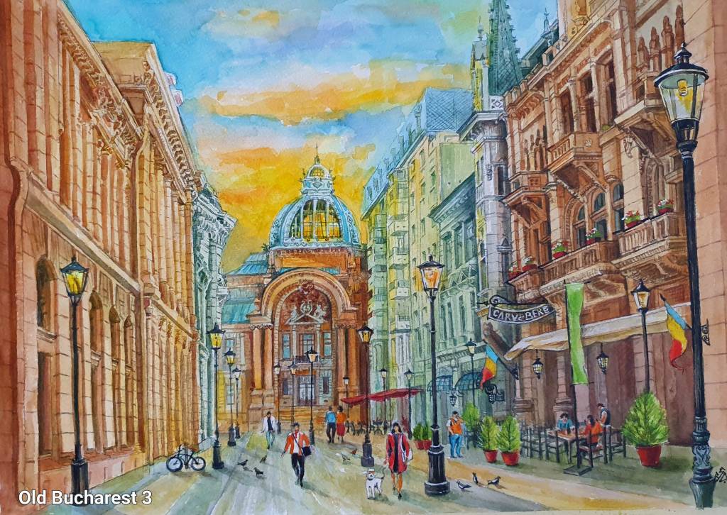 Tablou peisaj Centrul Vechi București