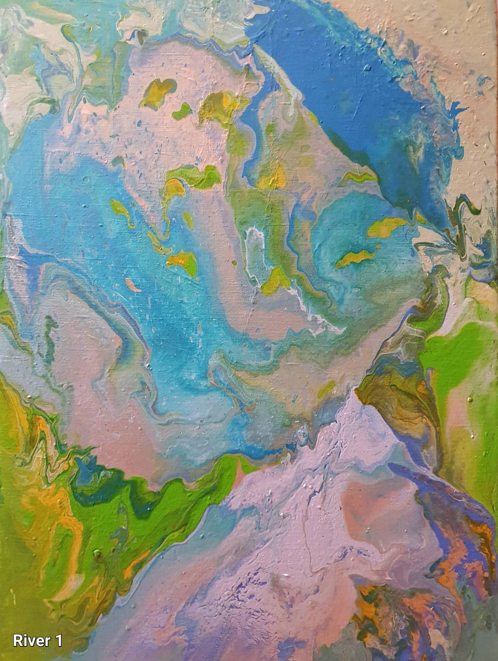 Tablou peisaj panoramic cu apa vazut de 