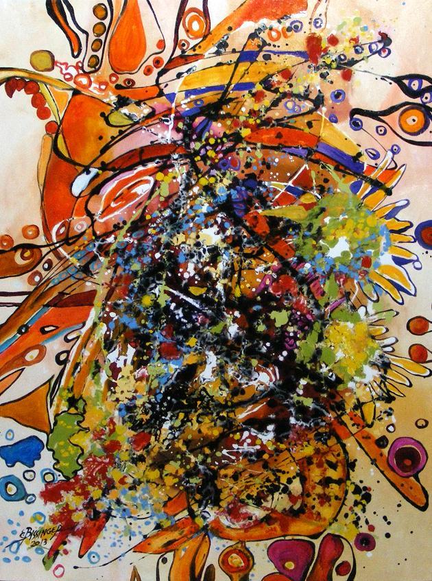 Picturi abstracte/ moderne detaliu de la Iubiri tomnatice 1