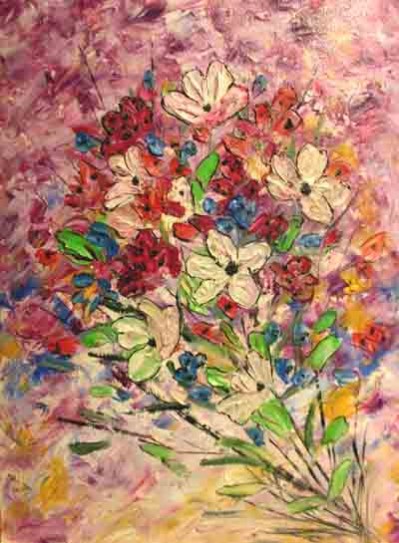 Picturi abstracte/ moderne Buchet multicolor