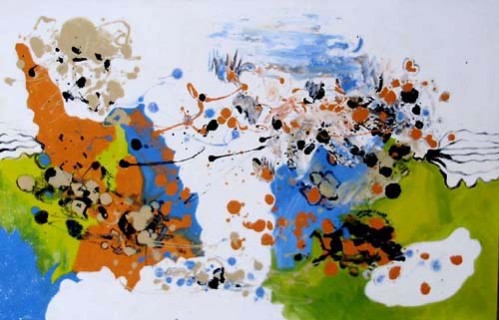 Picturi abstracte/ moderne Rapsodie de iarna