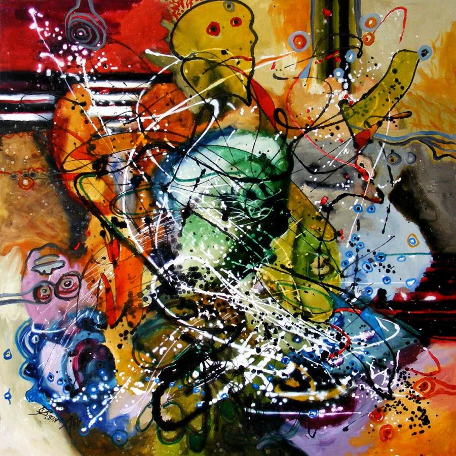 Picturi abstracte/ moderne Hilaira fantomatis