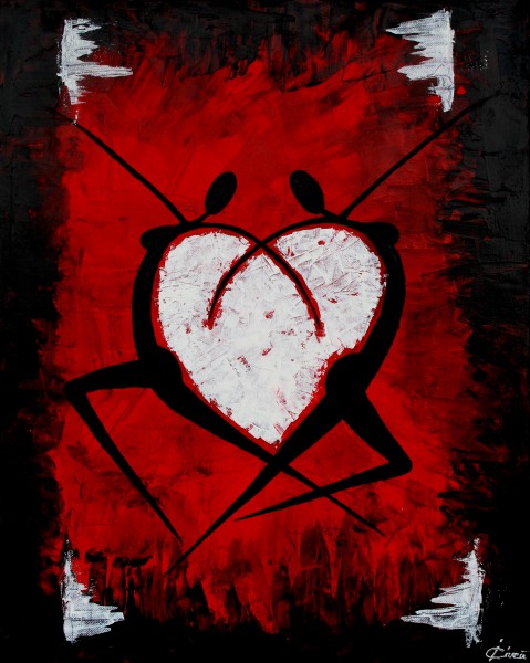 Picturi abstracte/ moderne Love dance