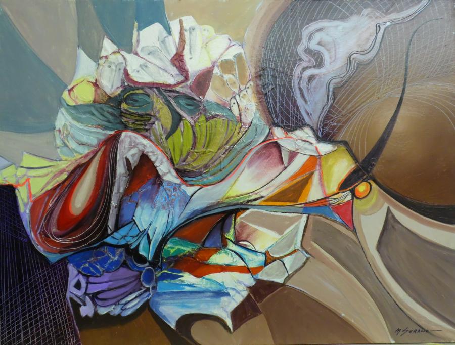 Picturi abstracte/ moderne magi in centrul universului