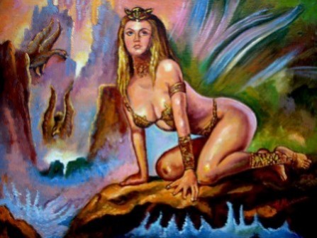 Picturi abstracte/ moderne Tablou rusalca1