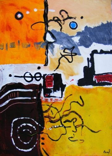 Picturi abstracte/ moderne Calatorie in abstract