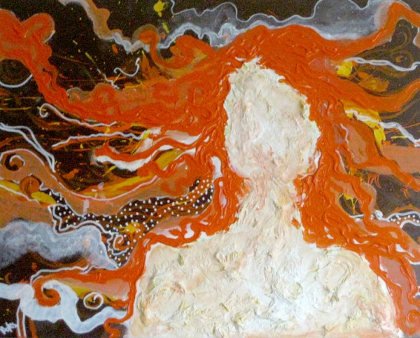 Picturi abstracte/ moderne Hair floating