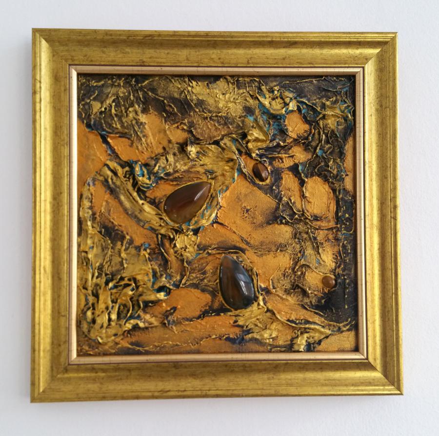 Picturi abstracte/ moderne GOLD STORM 2