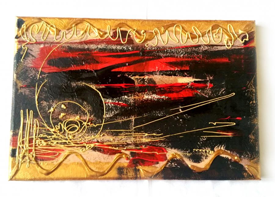 Picturi abstracte/ moderne GOLD VISION 1