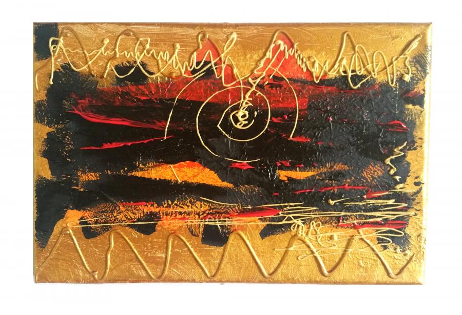 Picturi abstracte/ moderne GOLD VISION 2