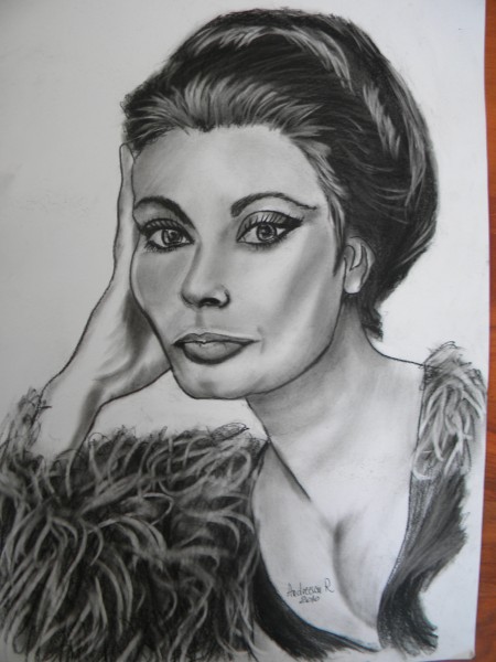 Picturi alb negru Sophia loren