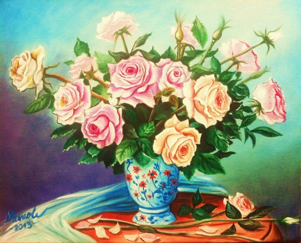 Picturi cu flori Trandafiri4