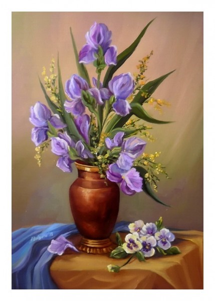 Picturi cu flori Flori de irisi 