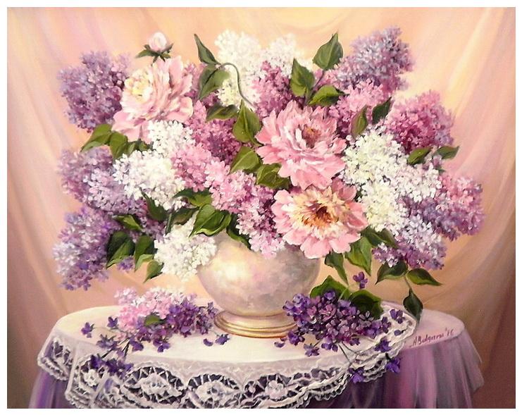 Picturi cu flori POEM PRIMAVERII (2)