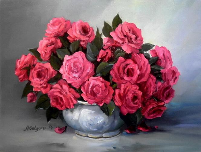 Picturi cu flori TRANDAFIRI IMPERIALI 2