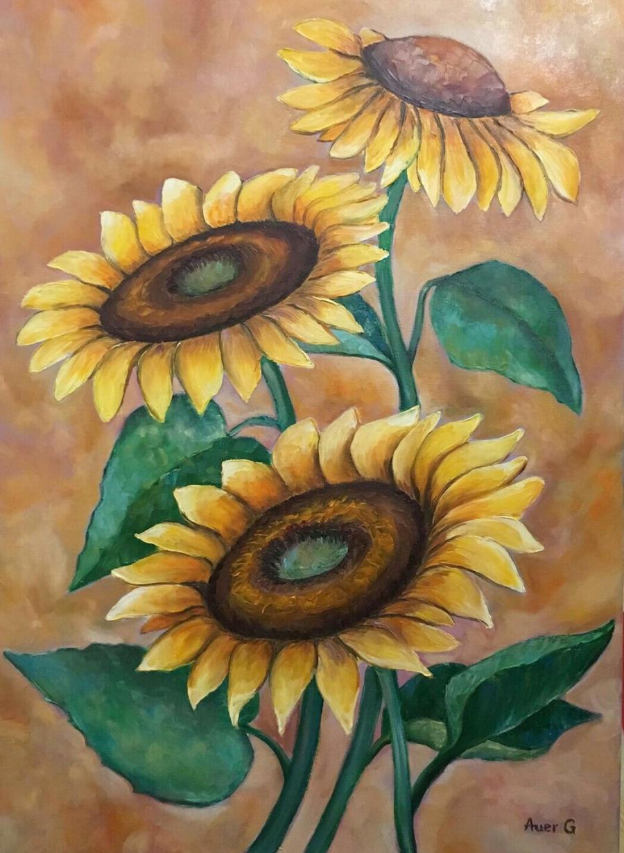 Picturi cu flori Floarea soarelui -4